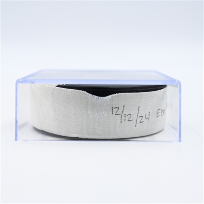 Zach Hyman - Edmonton Oilers - Goal Puck - December 12, 2024 vs. Minnesota Wild (Wild Logo)