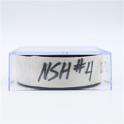 Mark Jankowski - Nashville Predators - Goal Puck - December 23, 2024 vs. Carolina Hurricanes (Predators Logo)