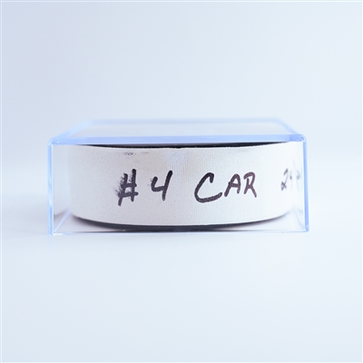 Seth Jarvis - Carolina Hurricanes - Goal Puck - December 20, 2024 vs. Washington Capitals (Capitals' 50th Anniversary Logo)