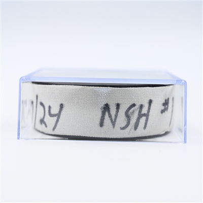 Roman Josi - Nashville Predators - Goal Puck - November 27, 2024 vs. Philadelphia Flyers (Predators Logo)