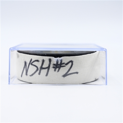 Roman Josi - Nashville Predators - Goal Puck - November 29, 2024 vs. Tampa Bay Lightning (Predators Logo)