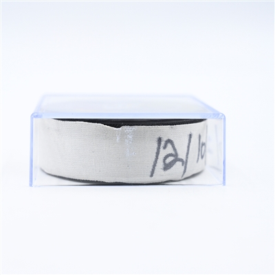 Nazem Kadri - Calgary Flames - Goal Puck - December 10, 2024 vs. Nashville Predators (Predators Logo)