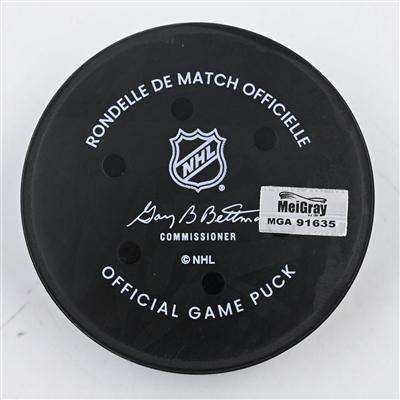 Kirill Kaprizov - Minnesota Wild - Goal Puck - November 30, 2024 vs. Nashville Predators (Wild Logo)