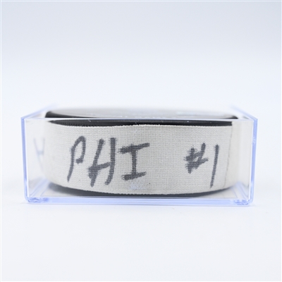 Scott Laughton - Philadelphia Flyers - Goal Puck - November 27, 2024 vs. Nashville Predators (Predators Logo)