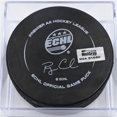 Blake Christensen - Kalamazoo Wings - Goal Puck - 2025 Warrior/ECHL Hockey Heritage Classic - January 18, 2025 vs. Toledo Walleye (2025 Heritage Classic Logo)