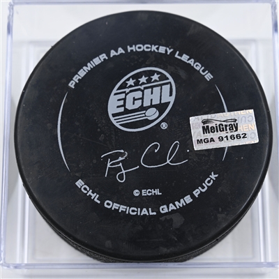 Game Puck - 2025 Warrior/ECHL Hockey Heritage Classic - January 18, 2025 vs. Toledo Walleye (2025 Heritage Classic Logo)