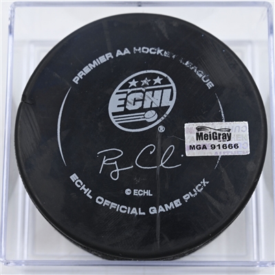 Game Puck - 2025 Warrior/ECHL Hockey Heritage Classic - January 18, 2025 vs. Toledo Walleye (2025 Heritage Classic Logo)