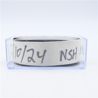 Jonathan Marchessault - Nashville Predators - Goal Puck - December 10, 2024 vs. Calgary Flames (Predators Logo)