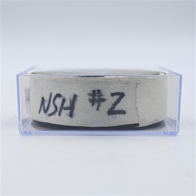 Jonathan Marchessault - Nashville Predators - Goal Puck - December 21, 2024 vs. Los Angeles Kings (Predators Logo)