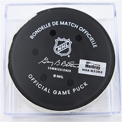 Jonathan Marchessault - Nashville Predators - Goal Puck - December 23, 2024 vs. Carolina Hurricanes (Predators Logo)