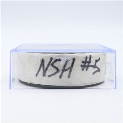 Jonathan Marchessault - Nashville Predators - Goal Puck - December 23, 2024 vs. Carolina Hurricanes (Predators Logo)