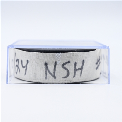Jonathan Marchessault - Nashville Predators - Goal Puck - December 10, 2024 vs. Calgary Flames (Predators Logo)