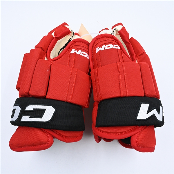 Erik Haula - New Jersey Devils - CCM Gloves - 2023-24 NHL Season