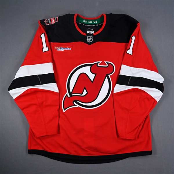 Stefan Noesen - Game-Worn Red w/ Jacques Lemaire Ring of Honor Patch Jersey - Jan. 22, 2025