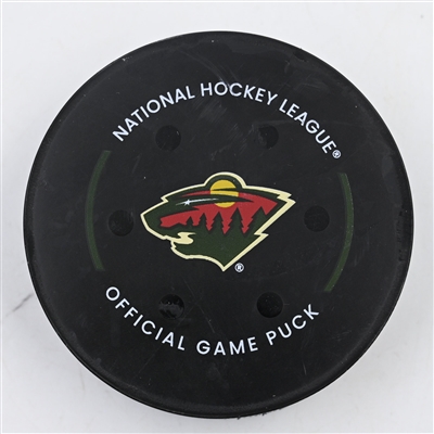 Ryan O'Reilly - Nashville Predators - Goal Puck - November 30, 2024 vs. Minnesota Wild (Wild Logo)