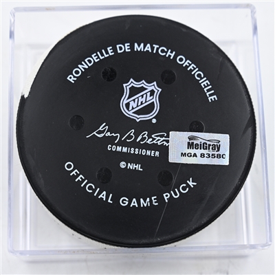 Ryan O'Reilly - Nashville Predators - Goal Puck - December 31, 2024 vs. Minnesota Wild (Wild Logo)