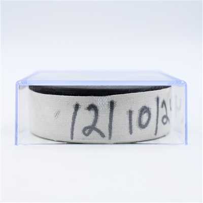 Brayden Pachal - Calgary Flames - Goal Puck - December 10, 2024 vs. Nashville Predators (Predators Logo)