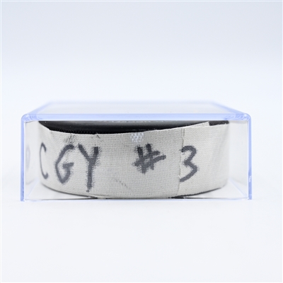 Brayden Pachal - Calgary Flames - Goal Puck - December 10, 2024 vs. Nashville Predators (Predators Logo)