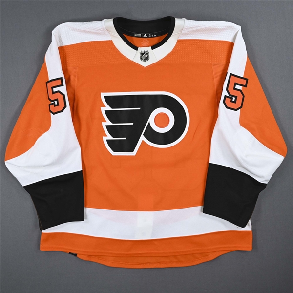 Rasmus Ristolainen - Philadelphia Flyers - Game-Worn Orange Set 1 Jersey - 2022-23 NHL Season