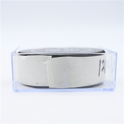 Kevin Rooney - Calgary Flames - Goal Puck - December 10, 2024 vs. Nashville Predators (Predators Logo)