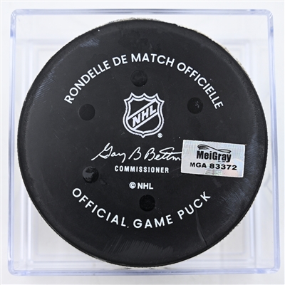 Steven Stamkos - Nashville Predators - Goal Puck - December 19, 2024 vs. Pittsburgh Penguins (Predators Logo)