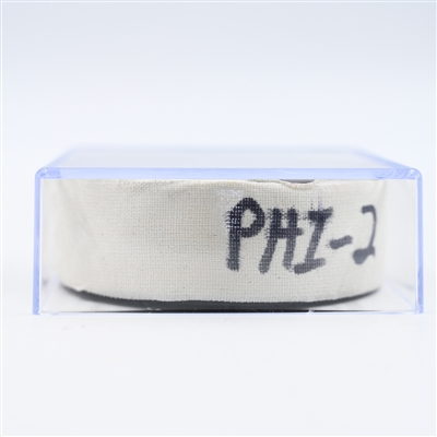 Owen Tippett - Philadelphia Flyers - Goal Puck - December 8, 2024 vs. Utah Hockey Club (Flyers Logo)