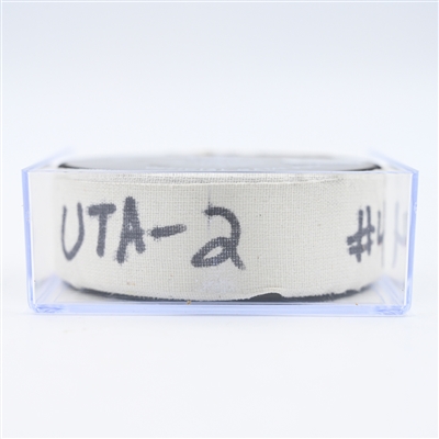 Juuso Valimaki - Utah Hockey Club - Goal Puck - December 8, 2024 vs. Philadelphia Flyers (Flyers Logo)