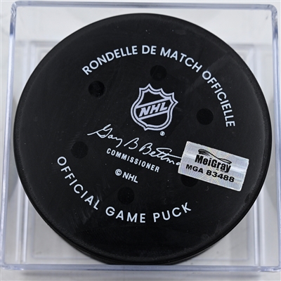 Dmitri Voronkov - Columbus Blue Jackets - Goal Puck - December 23, 2024 vs. Montreal Canadiens (Blue Jackets Logo)