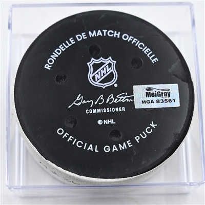 Mats Zuccarello - Minnesota Wild - Goal Puck - December 20, 2024 vs. Utah Hokcey Club (Wild Logo)