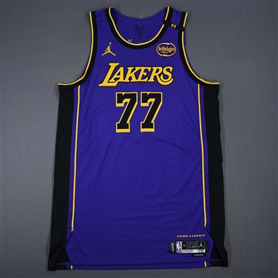 Luka Doncic - Los Angeles Lakers - Statement Edition - Worn 2 Games - 2/22/25 (1st Half) & 2/25/25 (1st Half) - 2024-25 NBA Season