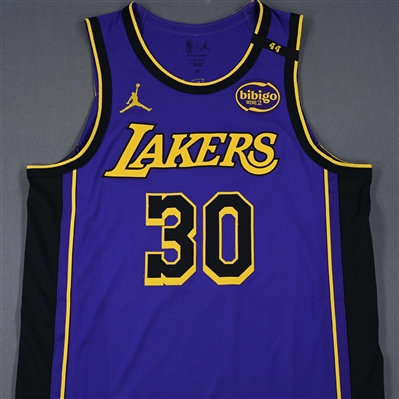 Jordan Goodwin - Los Angeles Lakers - Statement Edition - Worn 2 Games - 2/22/25 & 2/25/25 - 2024-25 NBA Season