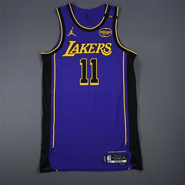 Jaxson Hayes - Los Angeles Lakers - Statement Edition - Worn 2 Games - 2/22/25 & 2/25/25 - 2024-25 NBA Season