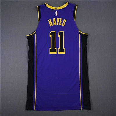 Jaxson Hayes - Los Angeles Lakers - Statement Edition - Worn 2 Games - 2/22/25 & 2/25/25 - 2024-25 NBA Season