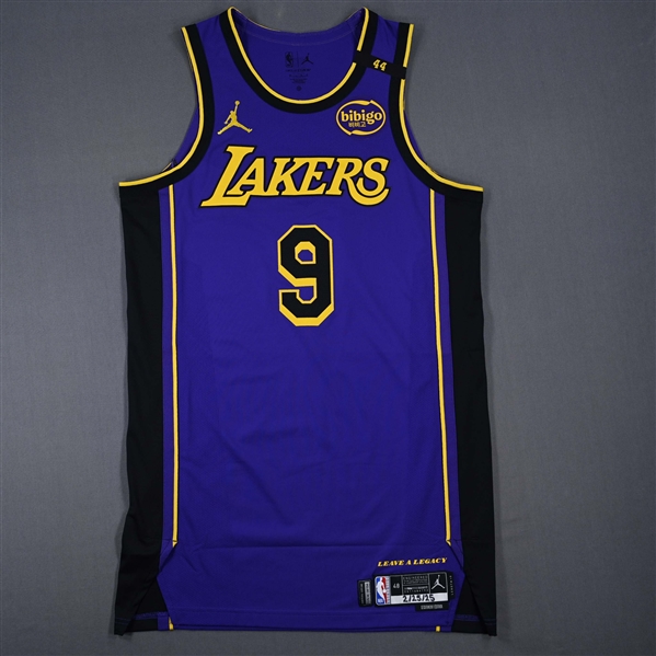 Bronny James - Los Angeles Lakers - Statement Edition - Dressed, Did Not Play (DNP) - 2024-25 NBA Season