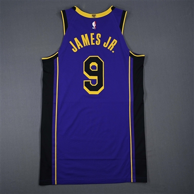 Bronny James - Los Angeles Lakers - Statement Edition - Dressed, Did Not Play (DNP) - 2024-25 NBA Season