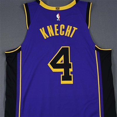 Dalton Knecht - Los Angeles Lakers - Statement Edition - Worn 2 Games - 2/22/25 & 2/25/25 - 2024-25 NBA Season