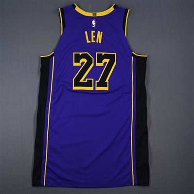 Alex Len - Los Angeles Lakers - Statement Edition - Dressed, Did Not Play (DNP) - 2024-25 NBA Season