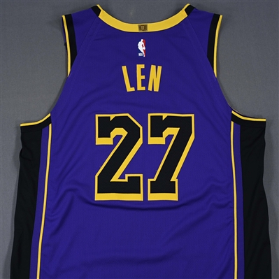 Alex Len - Los Angeles Lakers - Statement Edition - Dressed, Did Not Play (DNP) - 2024-25 NBA Season