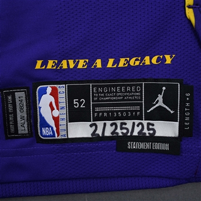 Alex Len - Los Angeles Lakers - Statement Edition - Dressed, Did Not Play (DNP) - 2024-25 NBA Season