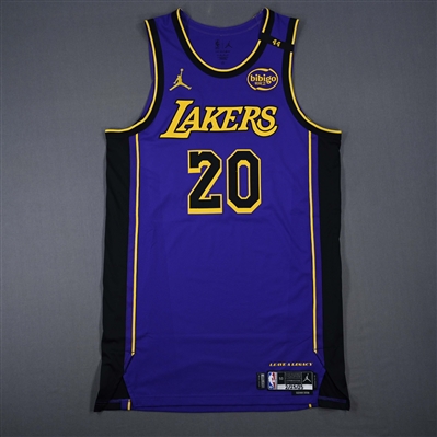 Shake Milton - Los Angeles Lakers - Statement Edition - Worn 2/22/2025 - 2024-25 NBA Season