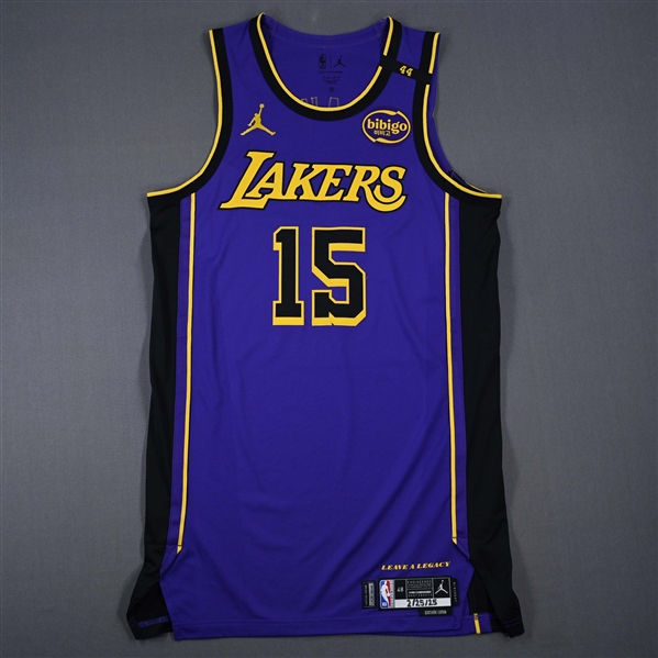 Austin Reaves - Los Angeles Lakers - Statement Edition - Worn 2/25/2025 - 2024-25 NBA Season