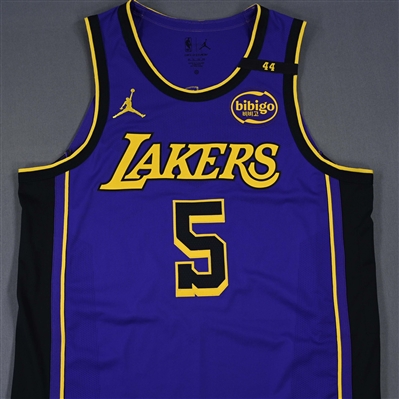 Cam Reddish - Los Angeles Lakers - Statement Edition - Dressed, Did Not Play (DNP) - 2024-25 NBA Season