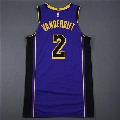 Jarred Vanderbilt - Los Angeles Lakers - Statement Edition - Worn 2 Games - 2/22/25 & 2/25/25 - 2024-25 NBA Season