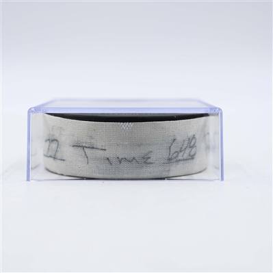 Simon Edvinsson - Detroit Red Wings - Goal Puck - February 25, 2025 vs. Minnesota Wild (Wild Logo)