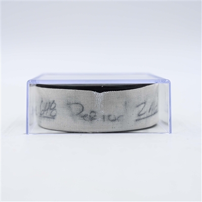 Simon Edvinsson - Detroit Red Wings - Goal Puck - February 25, 2025 vs. Minnesota Wild (Wild Logo)