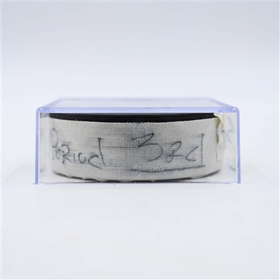 Simon Edvinsson - Detroit Red Wings - Goal Puck - February 25, 2025 vs. Minnesota Wild (Wild Logo)
