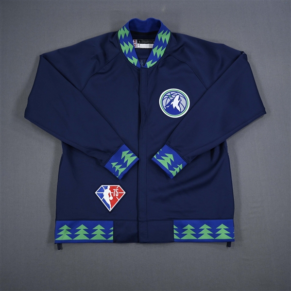 Leandro Bolmaro - Minnesota Timberwolves - Game-Issued City Edition Jacket - 2021-22 NBA Season