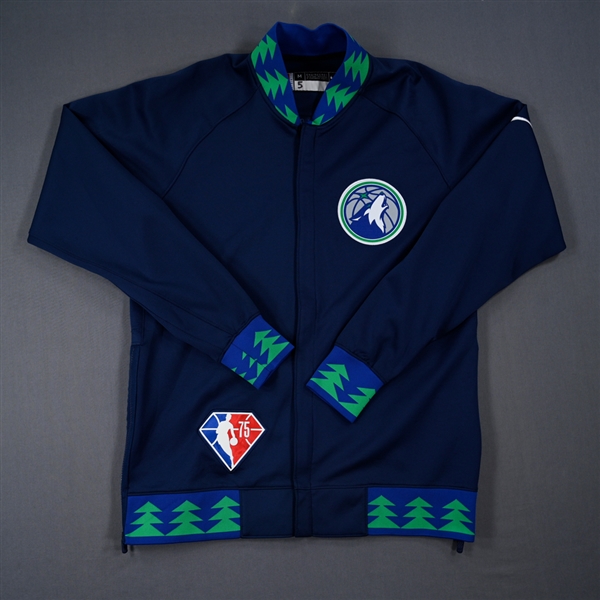 Malik Beasley - Minnesota Timberwolves - Game-Issued City Edition Jacket - 2021-22 NBA Season