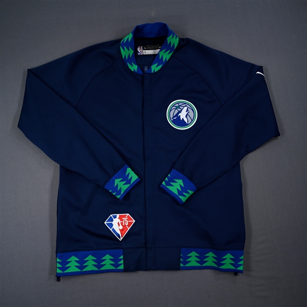 Anthony Edwards - Minnesota Timberwolves - Game-Issued City Edition Jacket - 2021-22 NBA Season