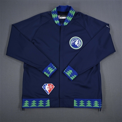 Jake Layman - Minnesota Timberwolves - Game-Issued City Edition Jacket - 2021-22 NBA Season